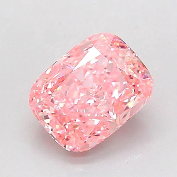 1.03 ct. Fancy Vivid Pink/VVS2 Cushion Modified Lab Grown Diamond