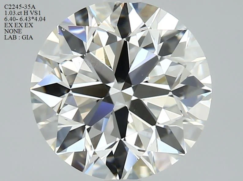 1.03 ct. H/VS1 Round Diamond