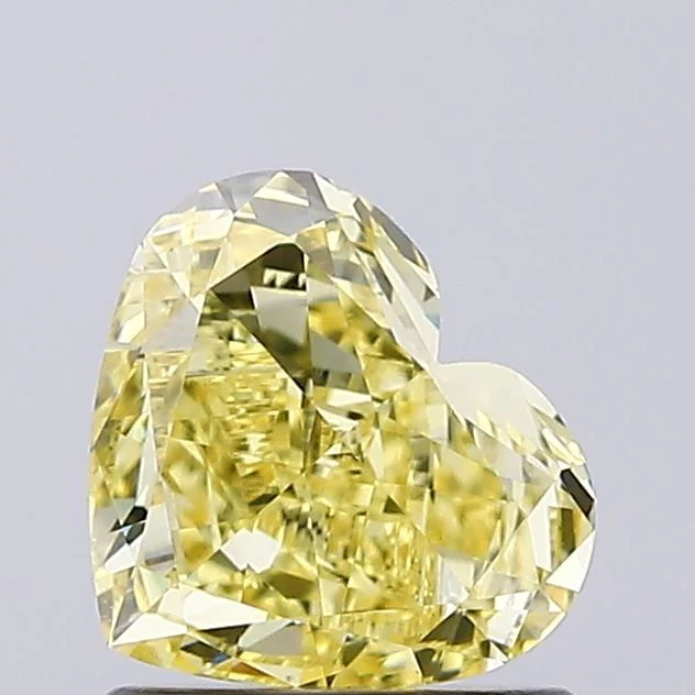 1.04 ct. Fancy Intense Yellow/VVS2 Heart Lab Grown Diamond