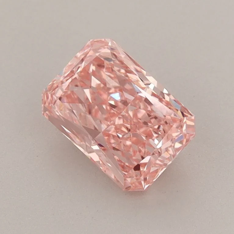 1.04 ct. Fancy Vivid Pink/VVS2 Radiant Lab Grown Diamond