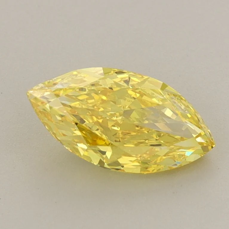 1.04 ct. Fancy Vivid Yellow/VS1 Marquise Lab Grown Diamond