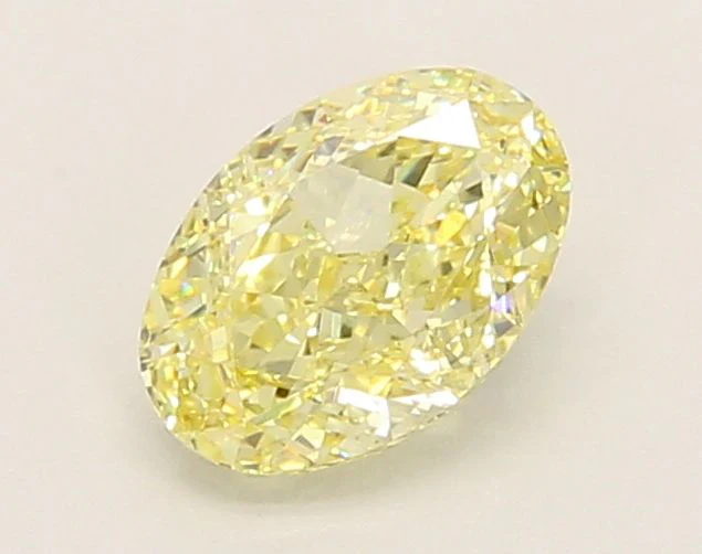 1.04 ct. Fancy Yellow/VVS2 Oval Lab Grown Diamond