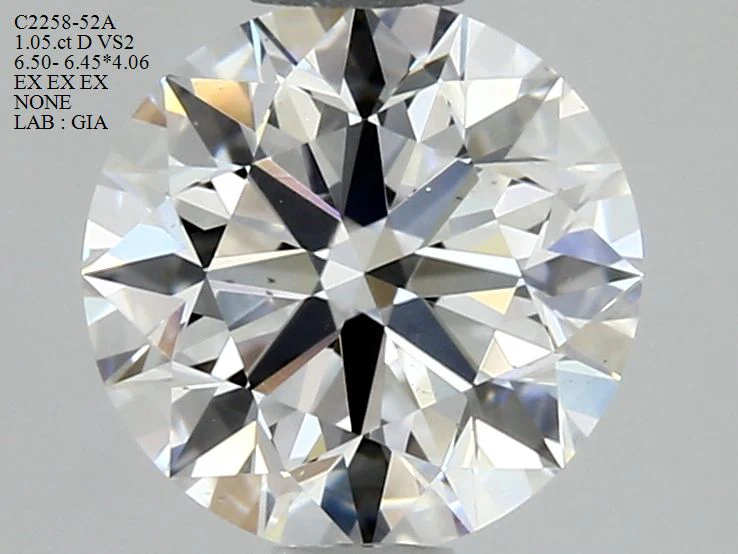 1.05 ct. D/VS2 Round Diamond