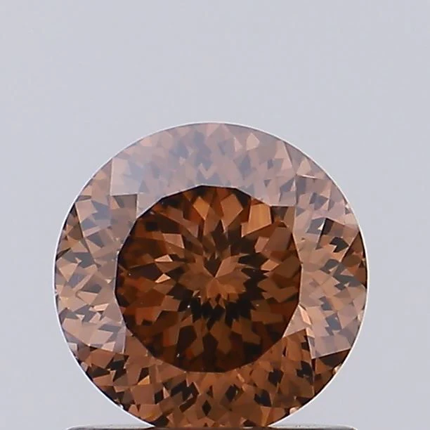 1.05 ct. Fancy Brown/VS1 Round Lab Grown Diamond