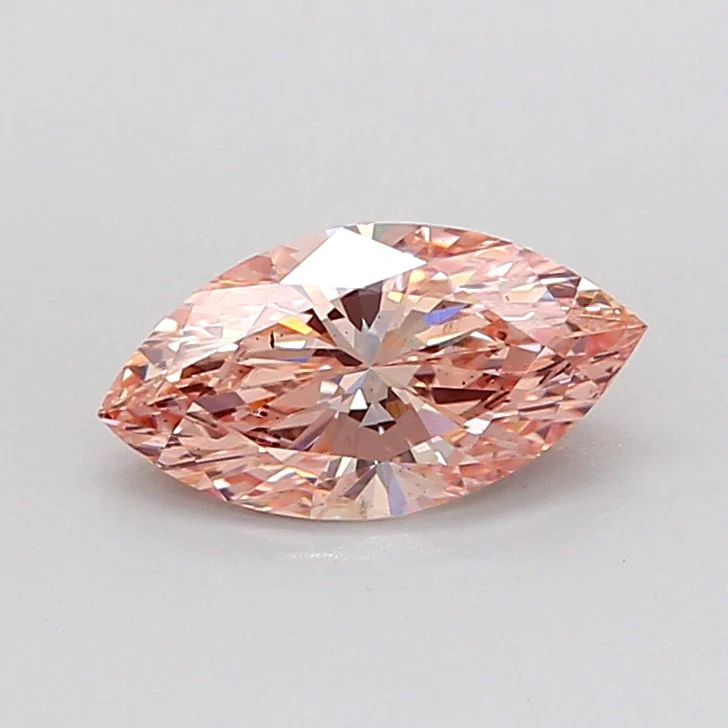 1.05 ct. Fancy Intense Brownish Pink/VS2 Marquise Lab Grown Diamond
