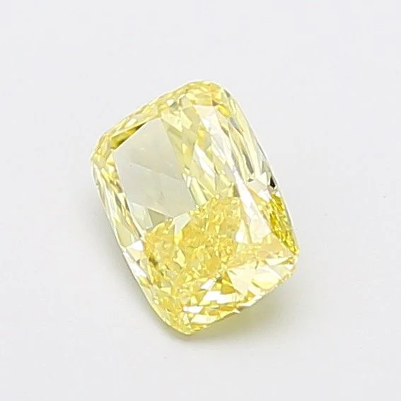 1.05 ct. Fancy Intense Yellow/VS1 Cushion Brilliant Lab Grown Diamond