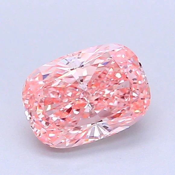 1.05 ct. Fancy Vivid Pink/VS1 Cushion Modified Lab Grown Diamond