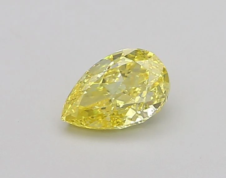 1.05 ct. Fancy Vivid Yellow/VVS2 Pear Lab Grown Diamond