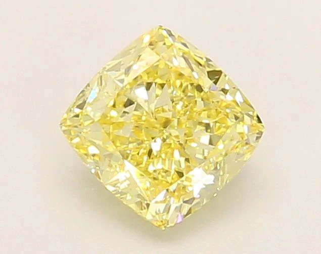 1.05 ct. Fancy Yellow/VVS2 Cushion Modified Lab Grown Diamond