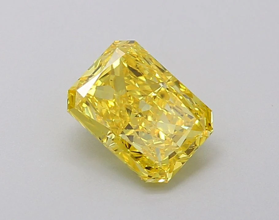 1.06 ct. Fancy Vivid Yellow/VS2 Radiant Lab Grown Diamond