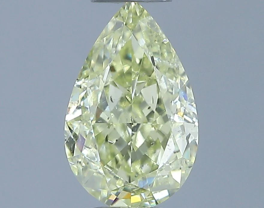 1.07 ct. Fancy Light Yellow/SI2 Pear Diamond
