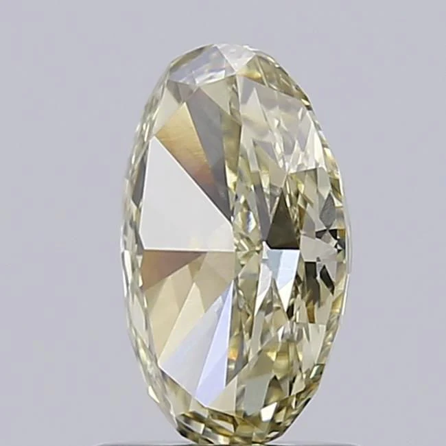 1.07 ct. Fancy Light Yellow/VVS2 Oval Lab Grown Diamond