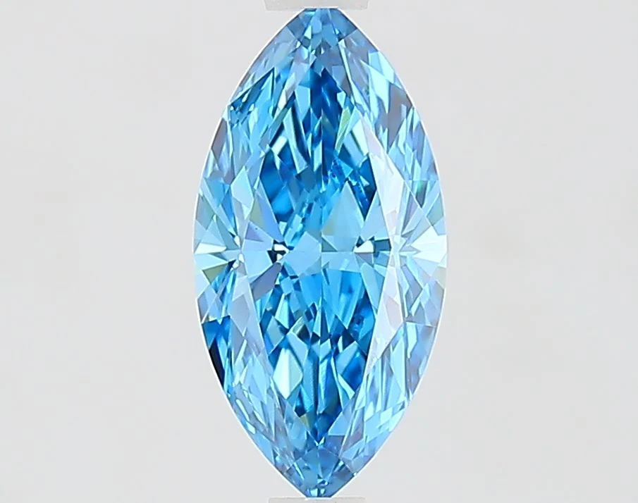 1.07 ct. Fancy Vivid Blue/VVS2 Marquise Lab Grown Diamond