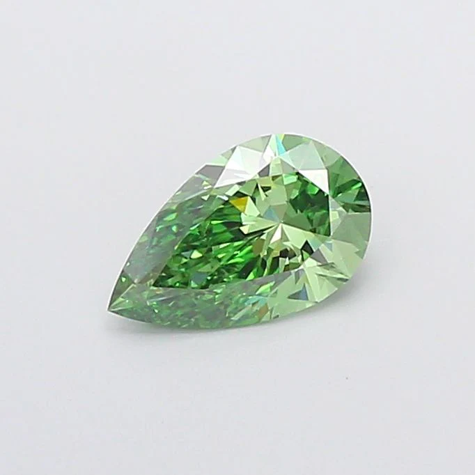 1.07 ct. Fancy Vivid Green/VVS2 Pear Lab Grown Diamond