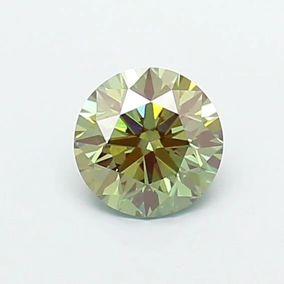 1.07 ct. Fancy Vivid Green/VVS2 Round Lab Grown Diamond