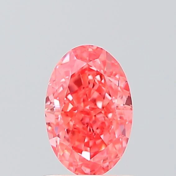 1.07 ct. Fancy Vivid Pink/VVS2 Oval Lab Grown Diamond
