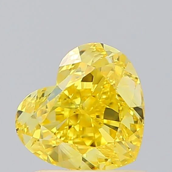 1.07 ct. Fancy Vivid Yellow/VS1 Heart Lab Grown Diamond