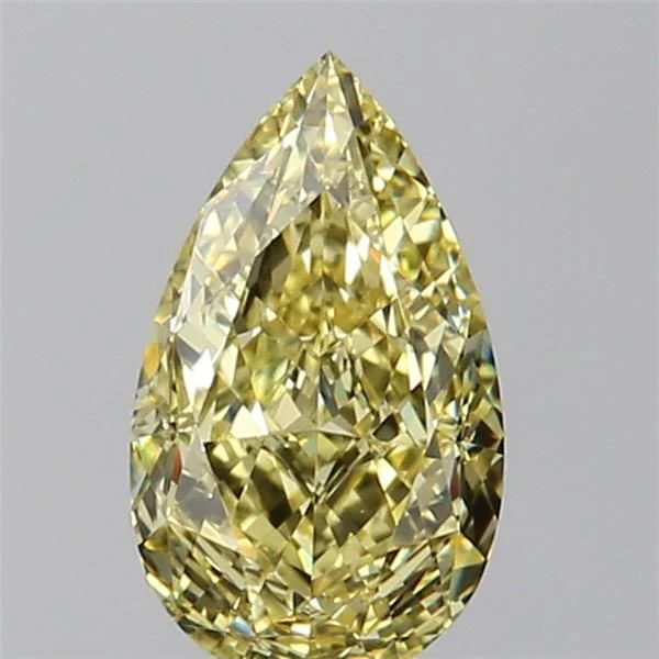 1.07 ct. Fancy Yellow/IF Pear Diamond