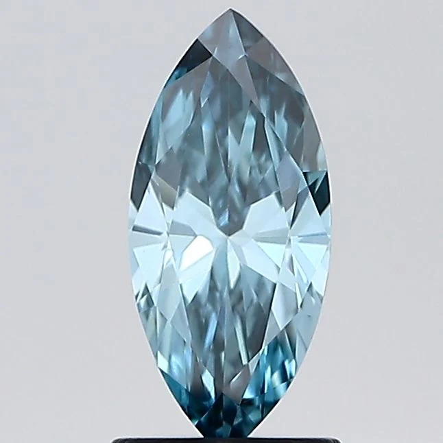 1.08 ct. Fancy Vivid Blue/VVS2 Marquise Lab Grown Diamond