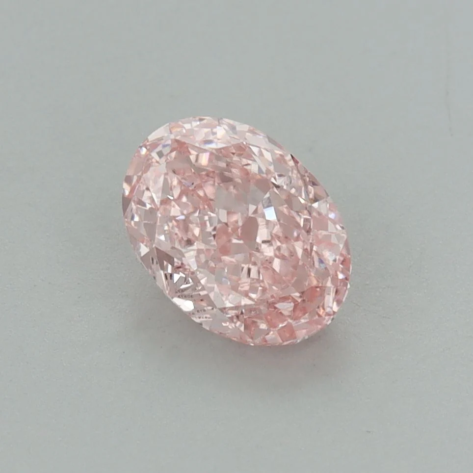 1.08 ct. Fancy Vivid Pink/VS2 Oval Lab Grown Diamond