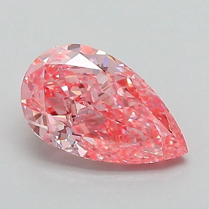 1.08 ct. Fancy Vivid Pink/VVS2 Pear Lab Grown Diamond