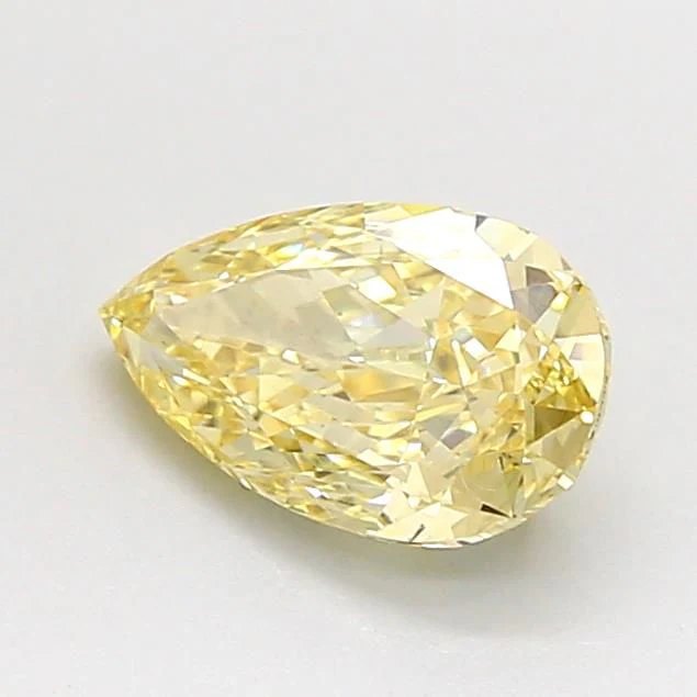 1.08 ct. Fancy Yellow/VS1 Pear Lab Grown Diamond