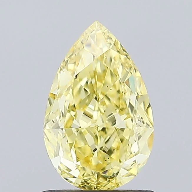 1.09 ct. Fancy Intense Yellow/VS1 Pear Lab Grown Diamond