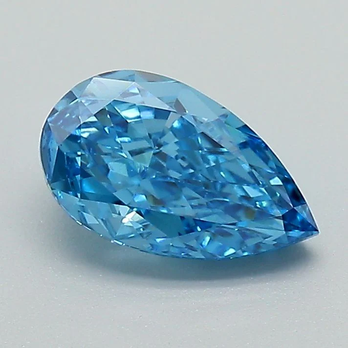 1.10 ct. Fancy Vivid Blue/VVS2 Pear Lab Grown Diamond