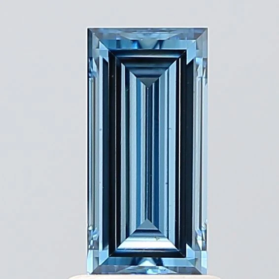 1.12 ct. Fancy Vivid Blue/VS1 Baguette Lab Grown Diamond