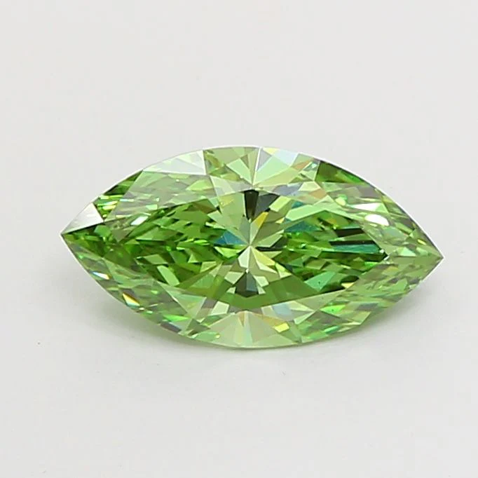 1.16 ct. Fancy Vivid Green/VS1 Marquise Lab Grown Diamond - Image 2