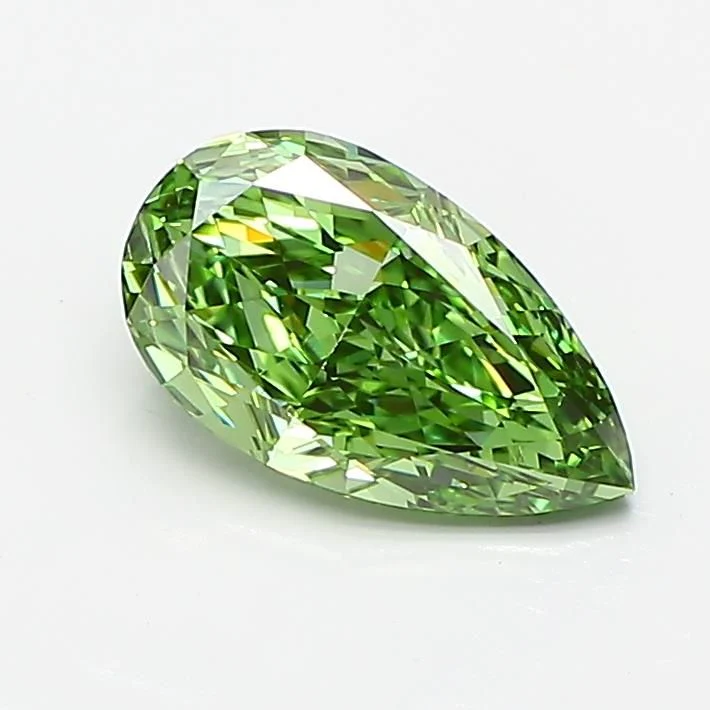 1.18 ct. Fancy Vivid Green/VS1 Pear Lab Grown Diamond