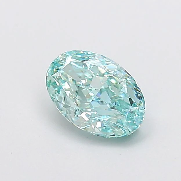 1.19 ct. Fancy Intense Green/VS2 Oval Lab Grown Diamond