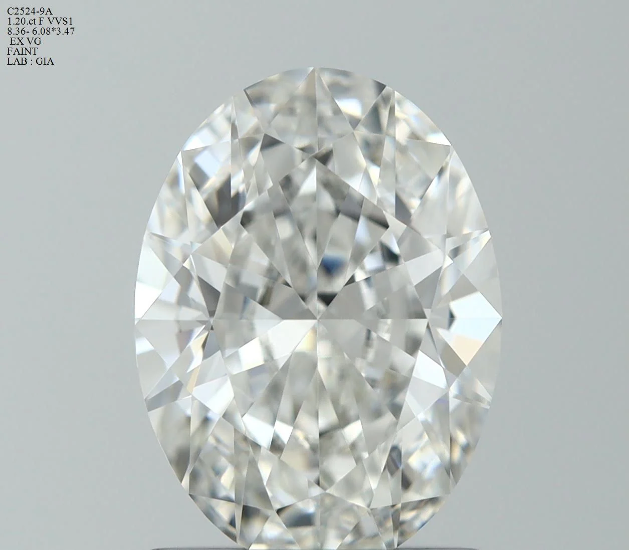 1.20 ct. F/VVS1 Oval Diamond