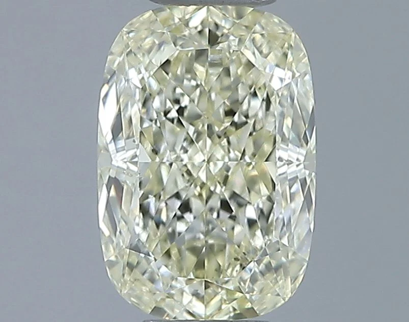 1.20 ct. Fancy Light Yellow/SI1 Cushion Modified Diamond