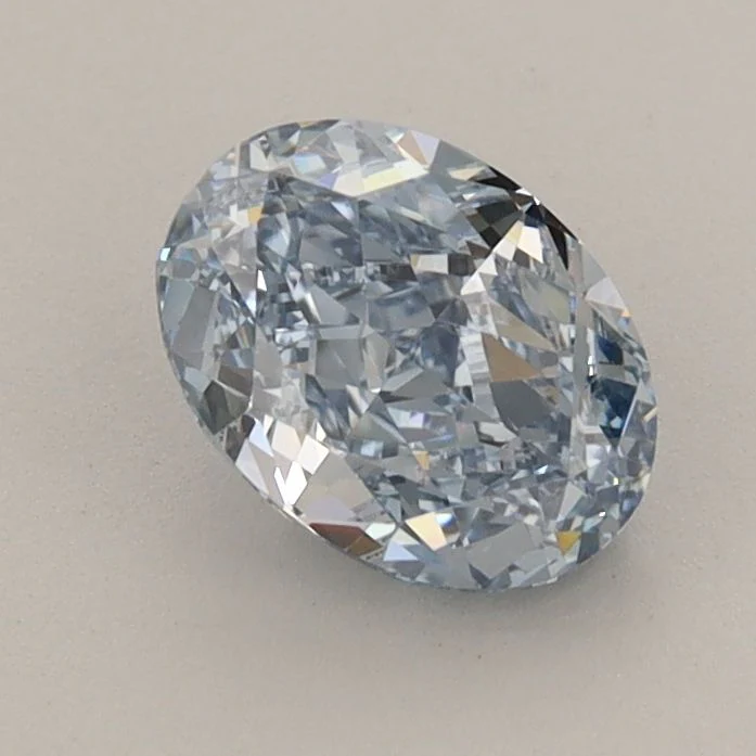 1.20 ct. Fancy Vivid Blue/VVS2 Oval Lab Grown Diamond