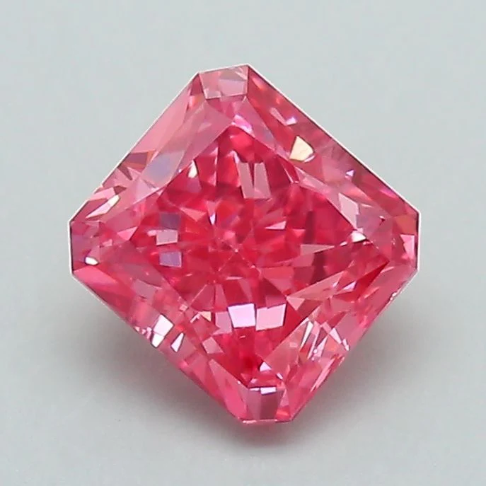 1.20 ct. Fancy Vivid Pink/VS2 Radiant Lab Grown Diamond