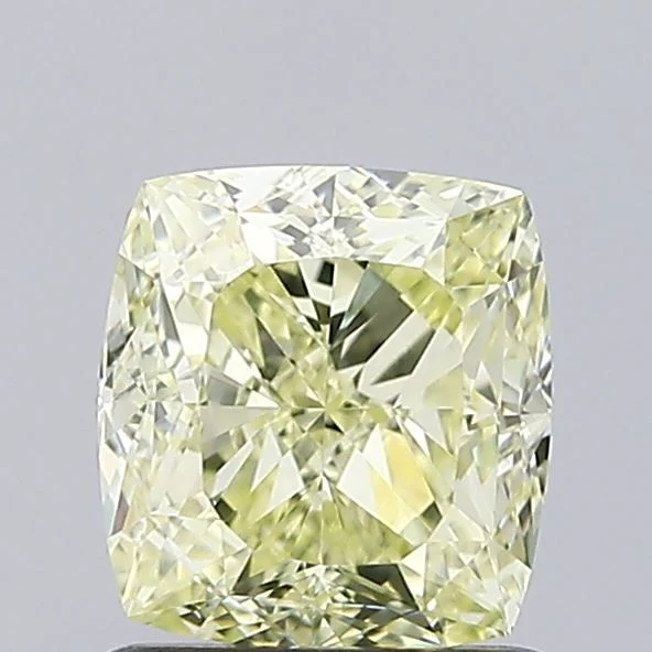 1.21 ct. Fancy Light Yellow/VVS2 Cushion Modified Diamond