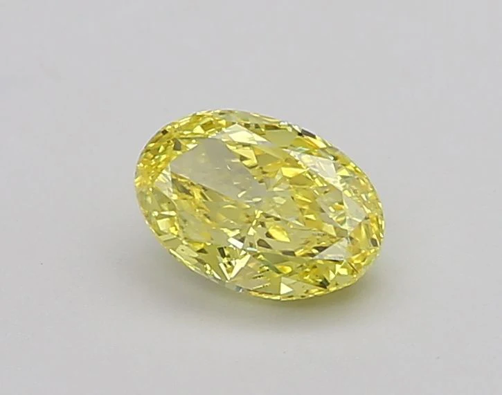 1.21 ct. Fancy Vivid Yellow/VS1 Oval Lab Grown Diamond