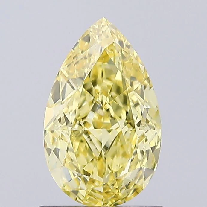 1.22 ct. Fancy Intense Yellow/VVS2 Pear Lab Grown Diamond