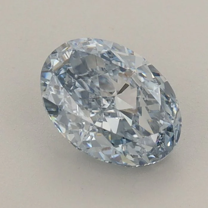 1.22 ct. Fancy Vivid Blue/VVS2 Oval Lab Grown Diamond