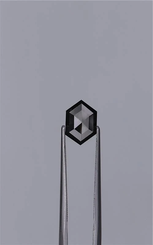 1.23 ct. Fancy Black/VVS2 Hexagonal Diamond
