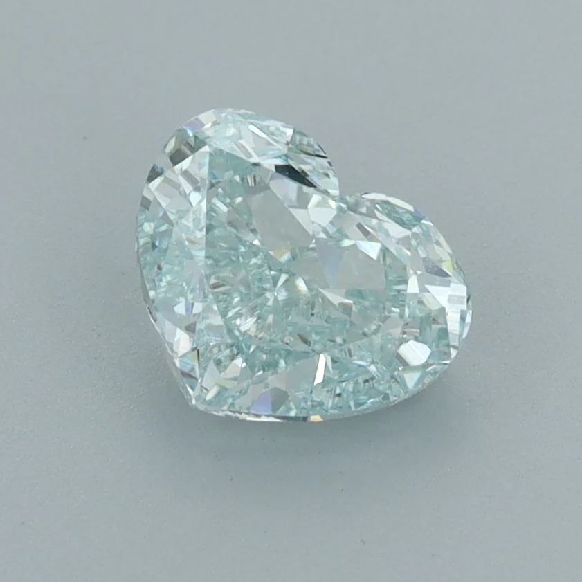 1.23 ct. Fancy Intense Green/VS1 Heart Lab Grown Diamond