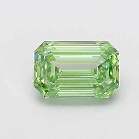 1.23 ct. Fancy Vivid Green/VVS2 Emerald Lab Grown Diamond - Image 2