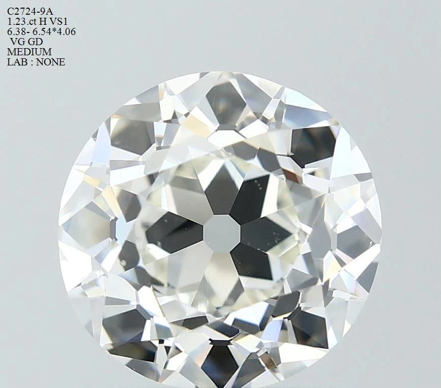 1.23 ct. H/VS1 European Cut Diamond