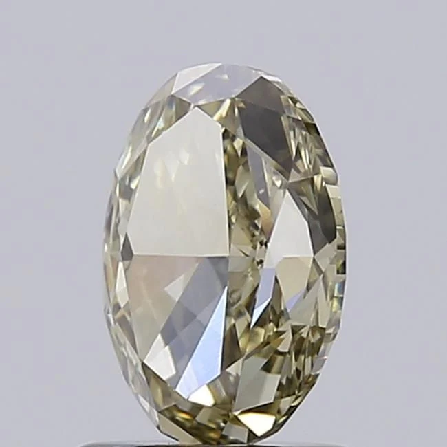 1.24 ct. Fancy Light Yellow/VVS2 Oval Lab Grown Diamond