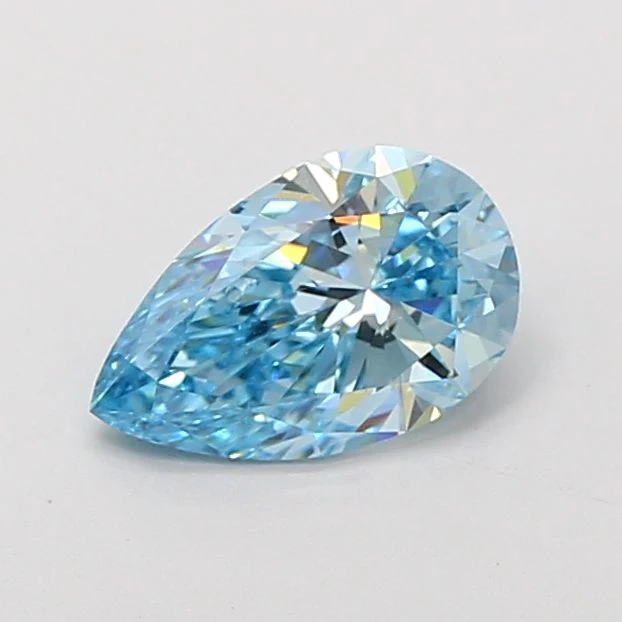 1.24 ct. Fancy Vivid Blue/VS2 Pear Lab Grown Diamond