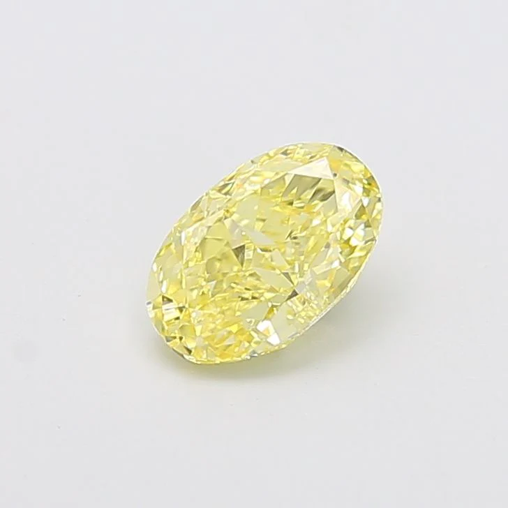 1.26 ct. Fancy Intense Yellow/VVS2 Oval Lab Grown Diamond