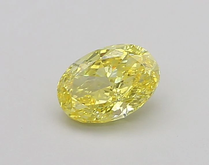 1.26 ct. Fancy Vivid Yellow/VS2 Oval Lab Grown Diamond
