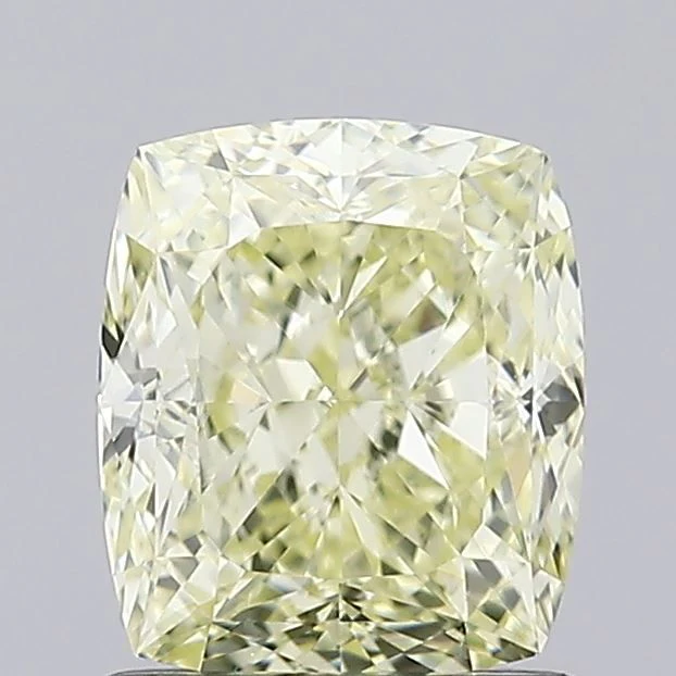 1.29 ct. Fancy Light Yellow/SI1 Cushion Modified Diamond