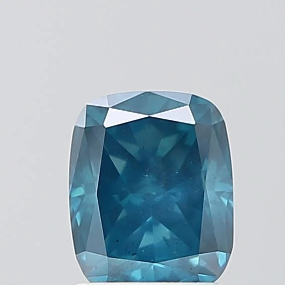 1.29 ct. Fancy Vivid Blue/I2 Cushion Brilliant Diamond